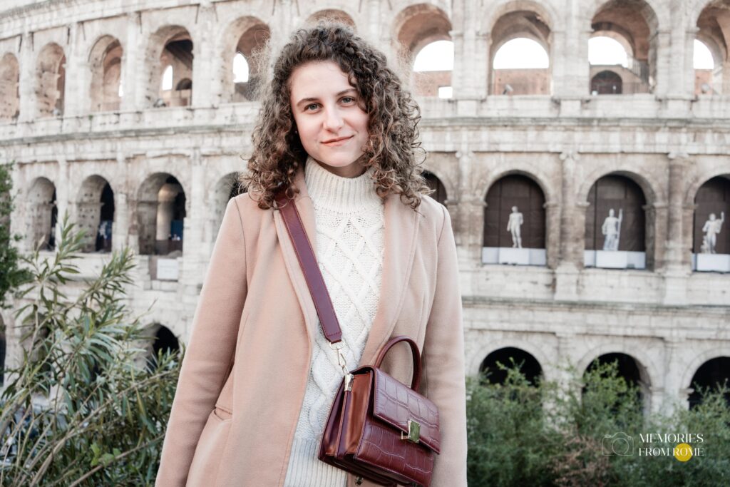 Colosseum with lady